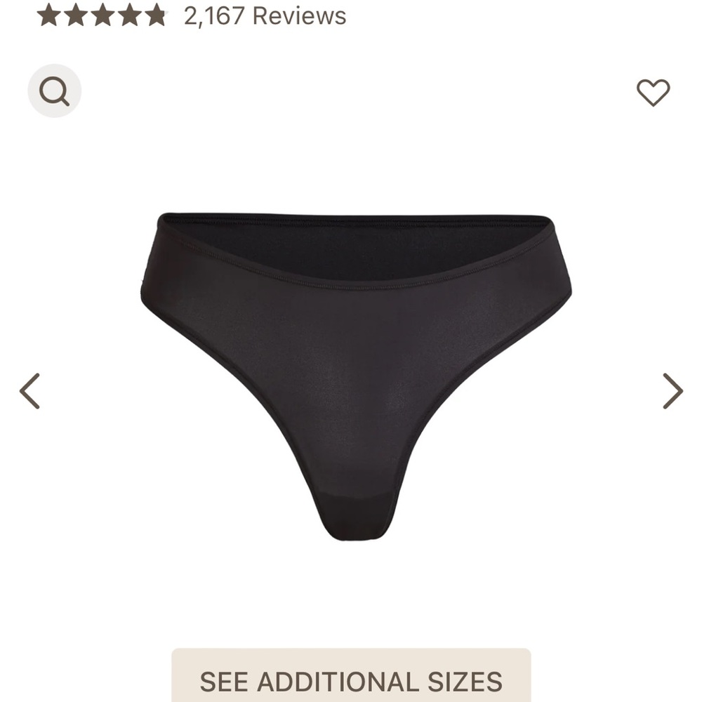 Skims Fits Everybody thong, size medium